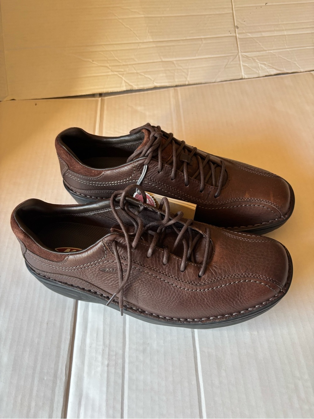 MBT Ajabu Men's Casual Dress Oxford Comfort Walker, Brown Size 10-10.5